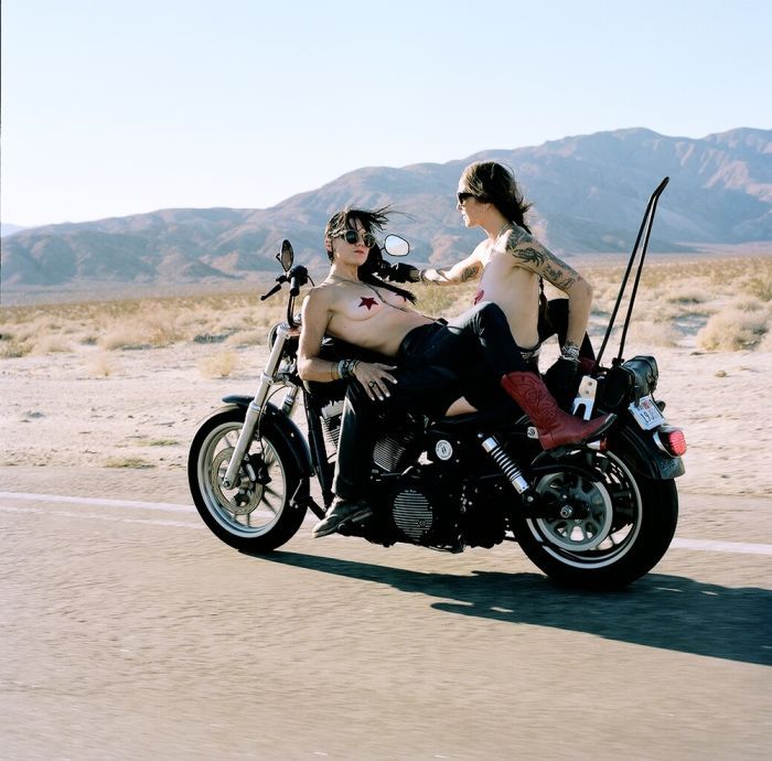 Girls on a motorcycle in Rajkot