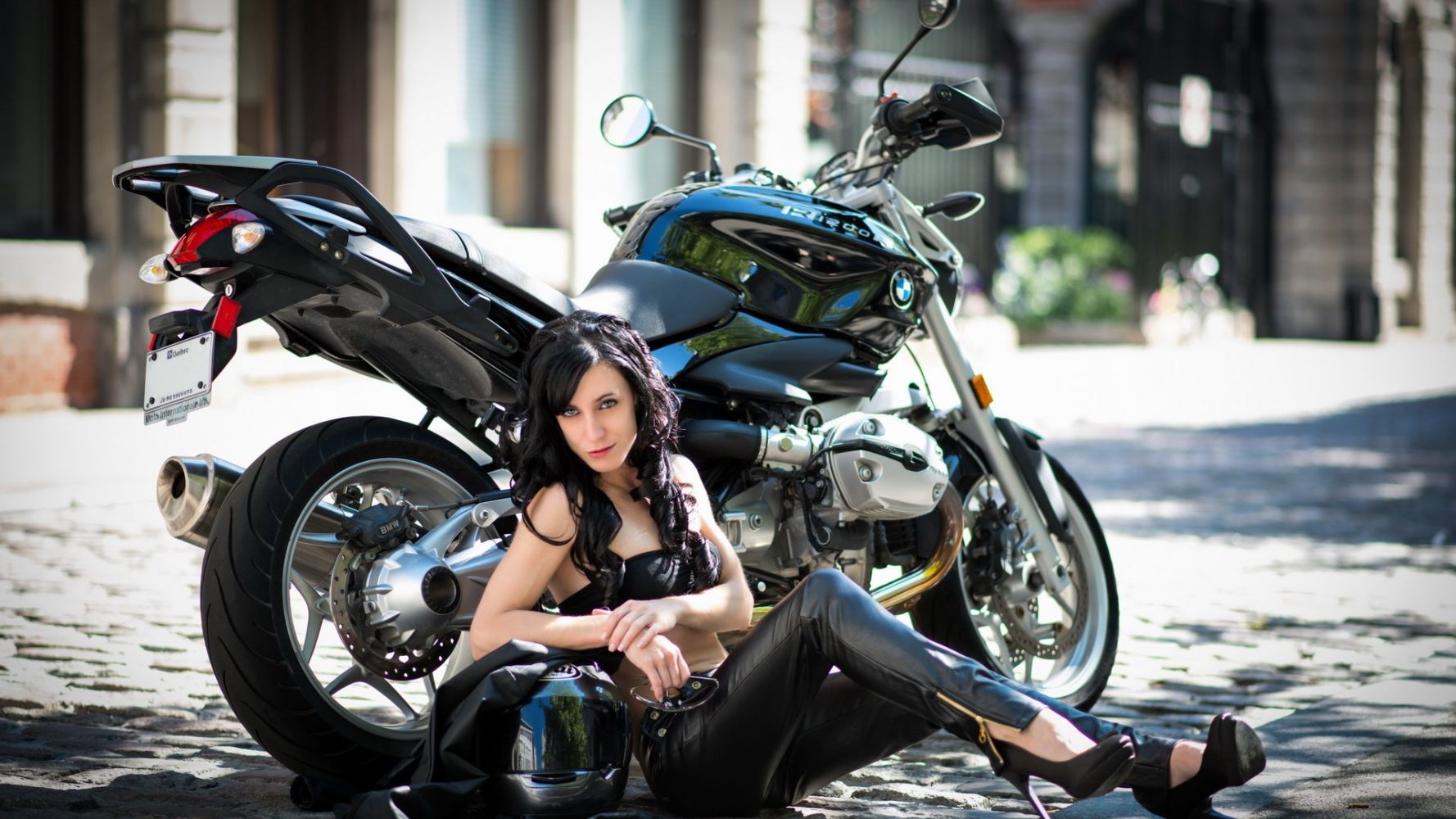 European women on bikes in Rajkot