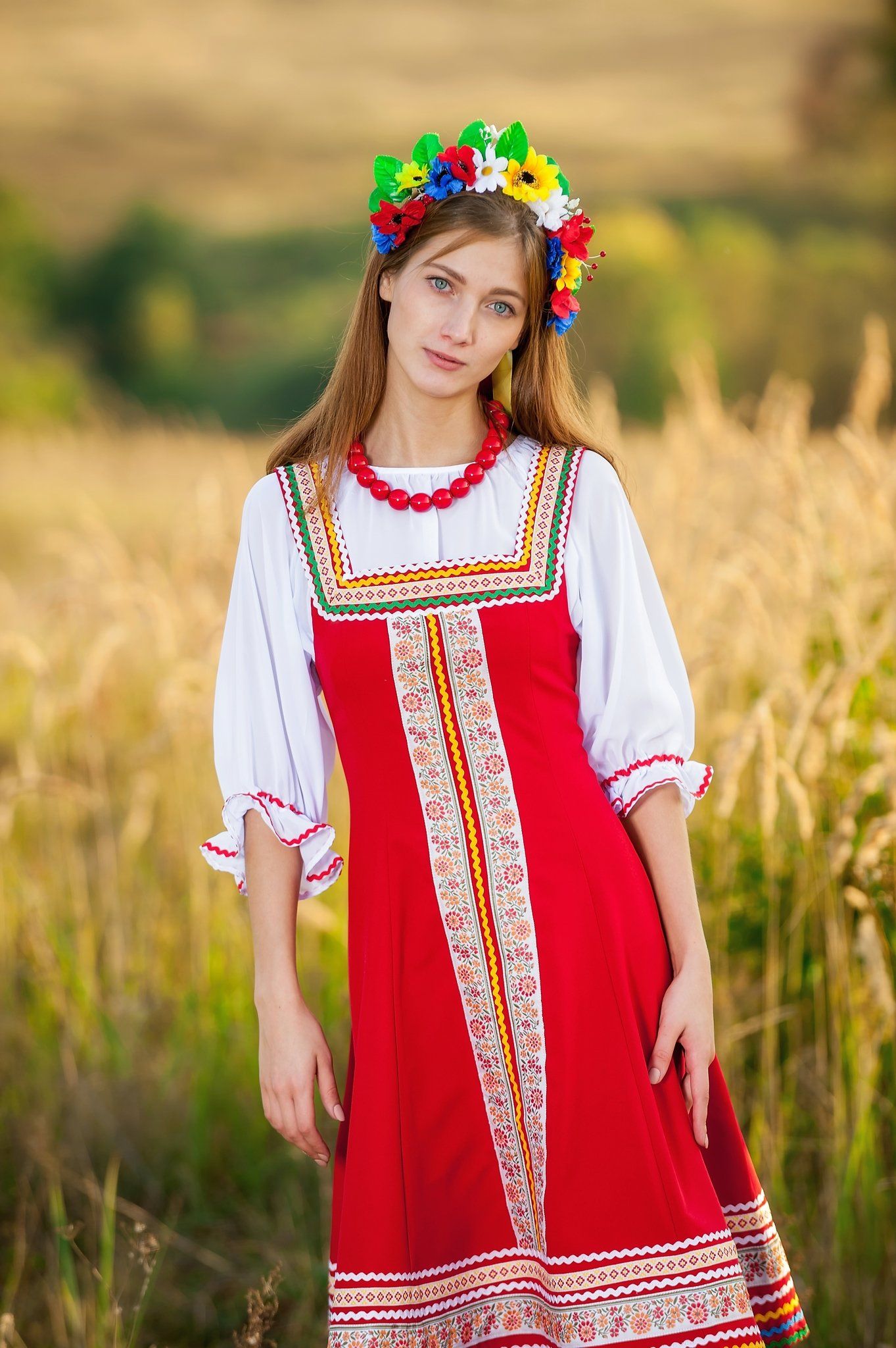 Women in Slavic costumes in Rajkot